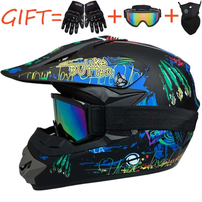 Off-Road Helmets, Beach Bike Helmets, Motosiklet kaskı (dəbilqə) - yahei-claw-goggles-gloves-and-mask-set-s