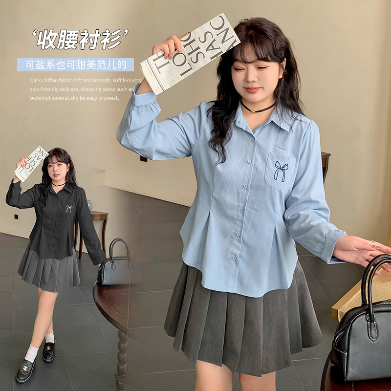 秋  XL-4XL 大きいサイズ シャツ/ブラウス  秋  XL-4XL 大きいサイズ シャツ/ブラウス