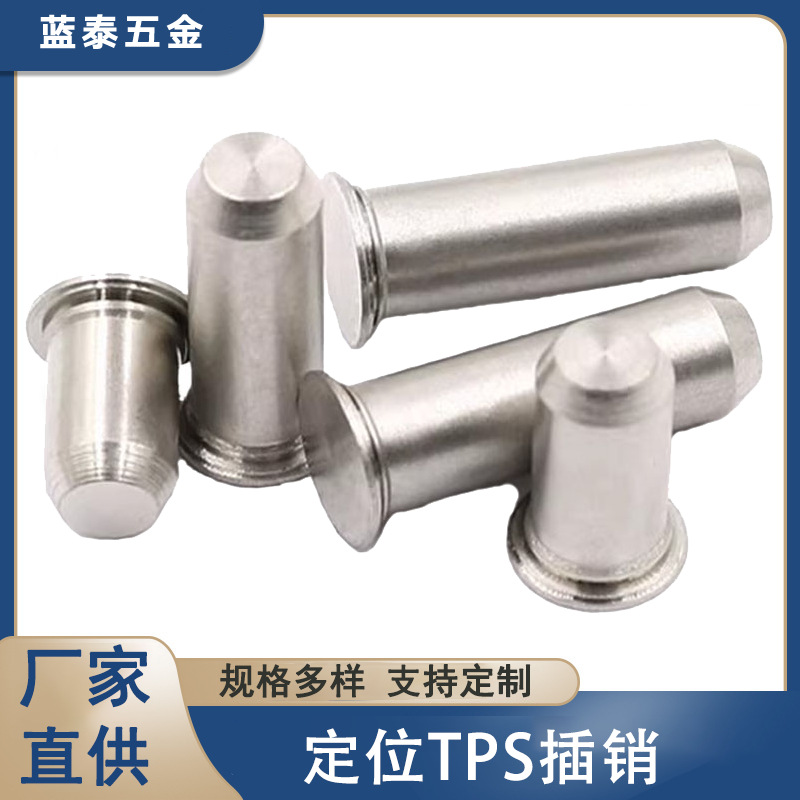 定位销TPS-3/4/5/6/8MPP-2/2.5304不锈钢压铆圆柱形销钉无牙铆钉