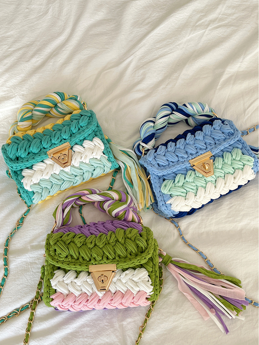562g Weight Cotton Lining Material Weave Fashion Element Lock clasp Closure Type Single Shoulder Strap Strap Type Crossbody Bag Bags Type Holiday, Daily Occasion Cotton Material Solid Color Pattern All Seasons Season Women's Gender Vintage Style, Streetwear Style Square Shape Medium Size Women's Medium Cotton Solid Color Vintage Style Streetwear Weave Square Lock Clasp Crossbody Bag 2