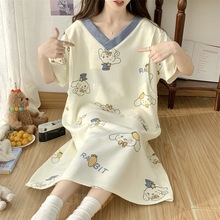 （大码300斤孕妇睡衣）2024直播新款80-300斤月子服短袖裙