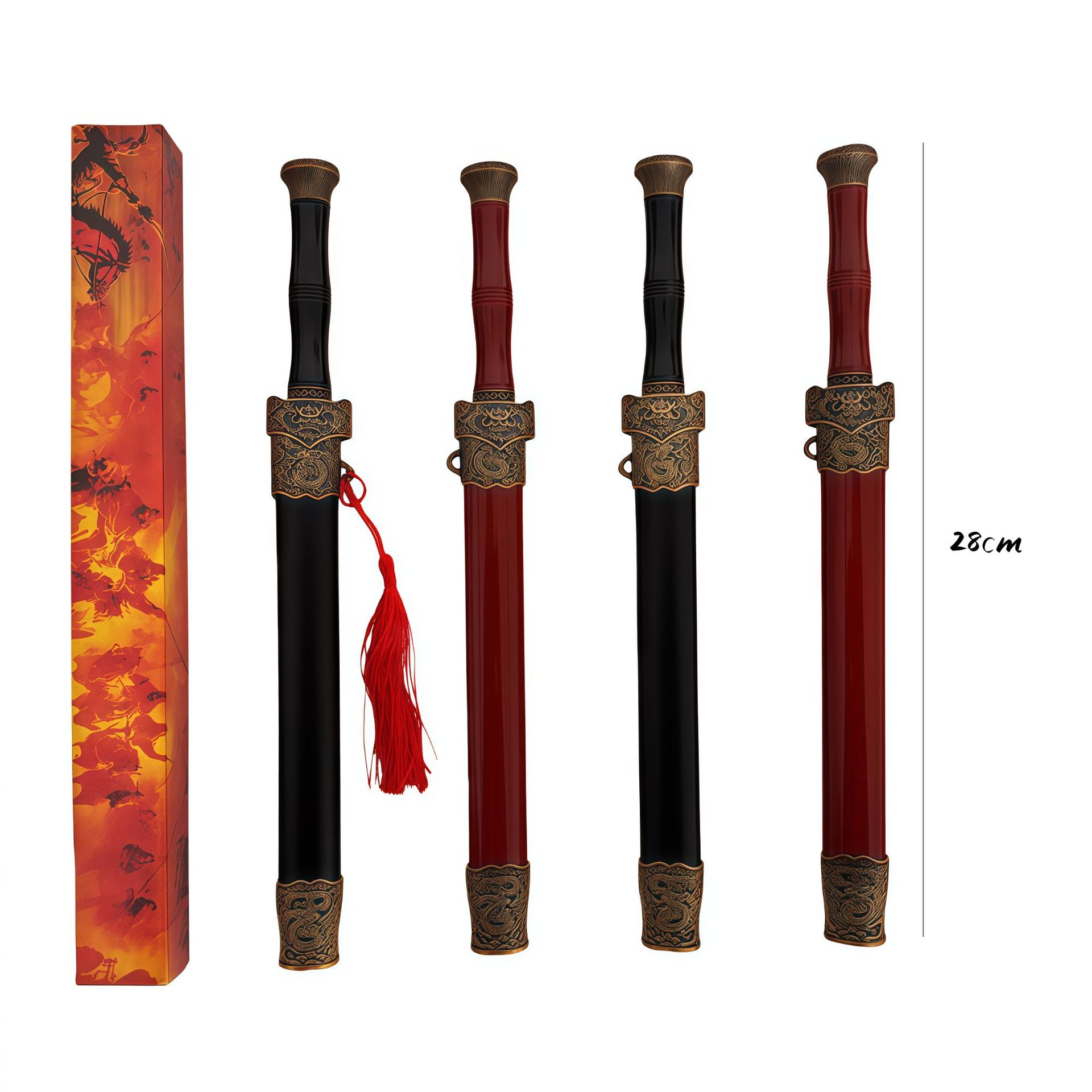 包邮仿古合金30cm秦王剑镇宅吟龙剑未开刃家居装饰金属工艺品摆件