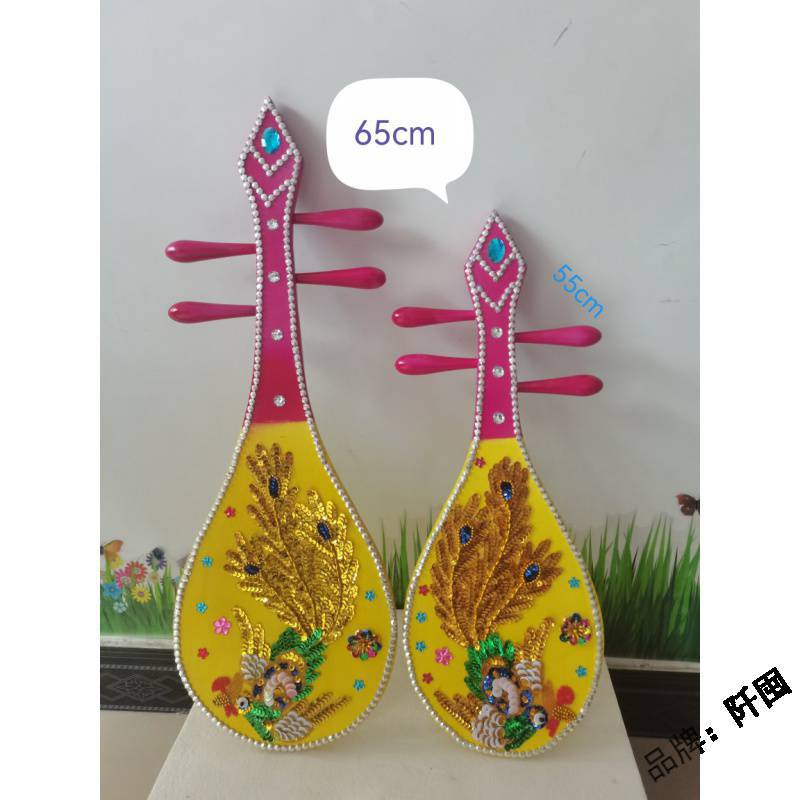 Realistic faux wood pipa prop wonderful sound rebounding pipa shop new stage performance Dunhuang dance performance photography
