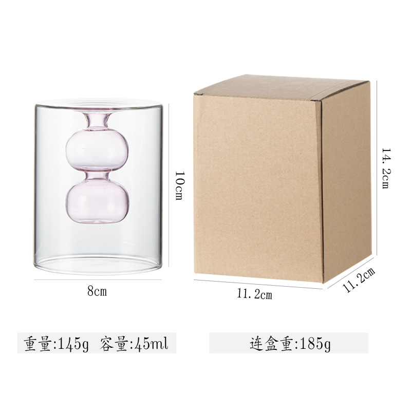 Florero de vidrio creativo, decoración del hogar, sala de estar, mesa de comedor, habitación modelo, decoración suave, arreglo floral, jarrón hidropónico