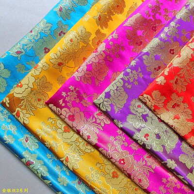 thickening Multicolored Purl Handbags 150 a centimeter Gold Line Gold and Silver Fabric Colored Silk brocade Jacquard