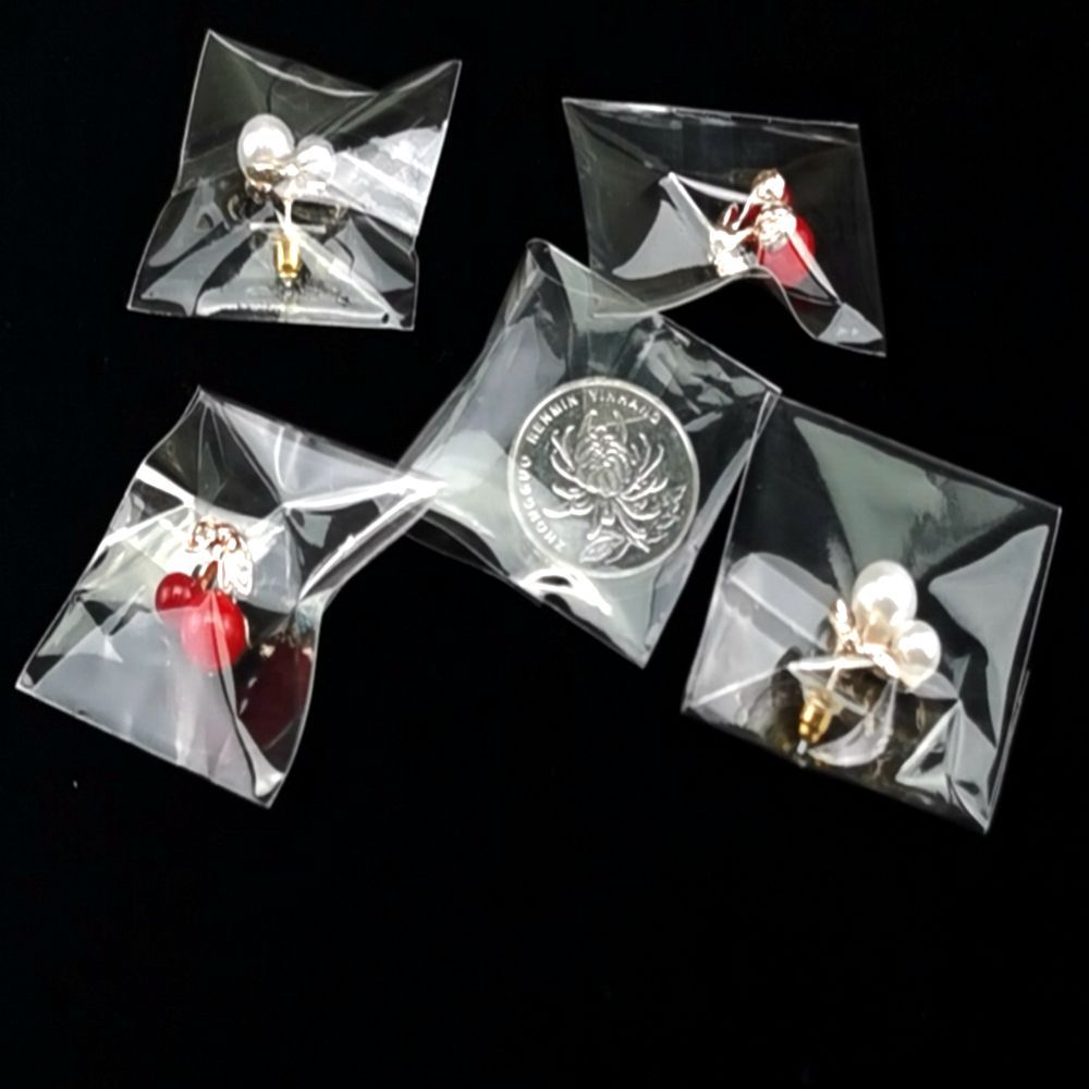 現貨OPP小自粘袋透明塑料袋卡頭小玩具飾品包裝袋子加印LOGO定制