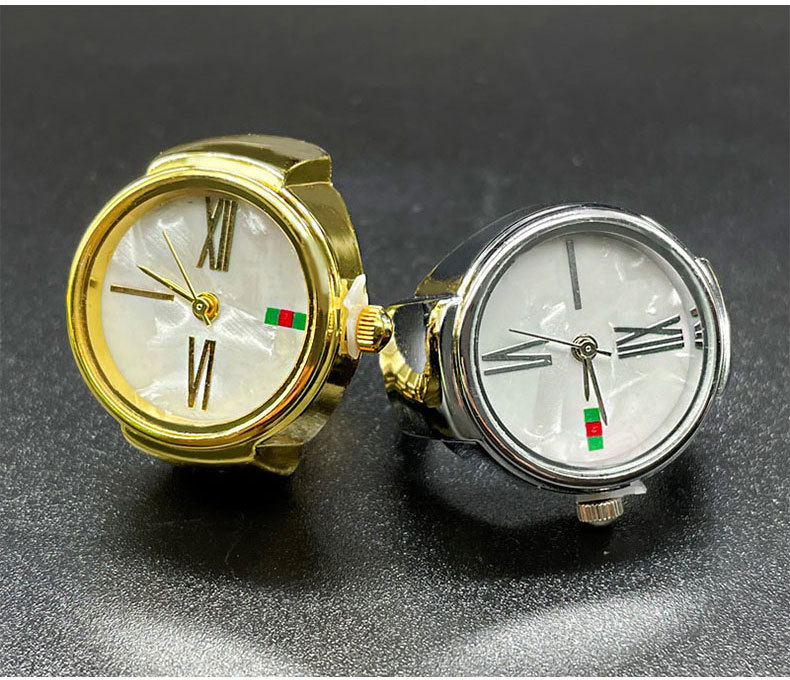 15g Weight Ordinary Glass Mirror Material Stainless Steel Strap Material Watch Rings Classification Pointer Display Type Round Dial Shape Casual, Daily, Street Occasion Quartz Movement Color Block Pattern All Seasons Season Unisex Gender Retro, Classic Style Style Retro Classic Style Color Block Quartz Watch Rings