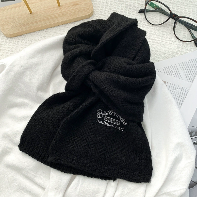 Длинный knitted шарф, универсальный демисезон, городской стиль, простой элегантный дизайн (много цветов)