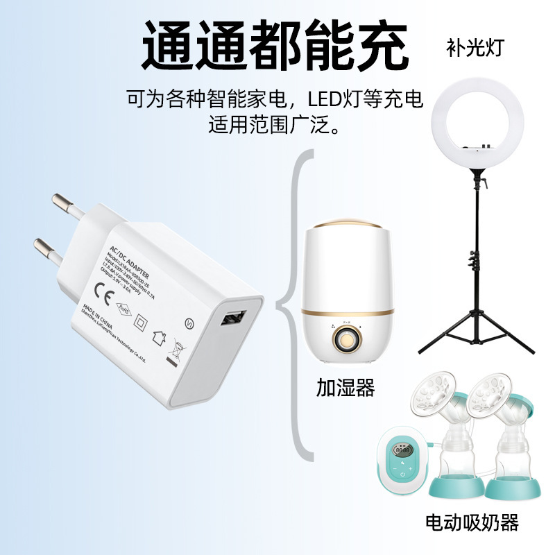 ヨーロッパ規格5v 3a、5v 3a充電ヘッドCE、UKCA認証充電器植物ランプ加湿器電源|undefined
