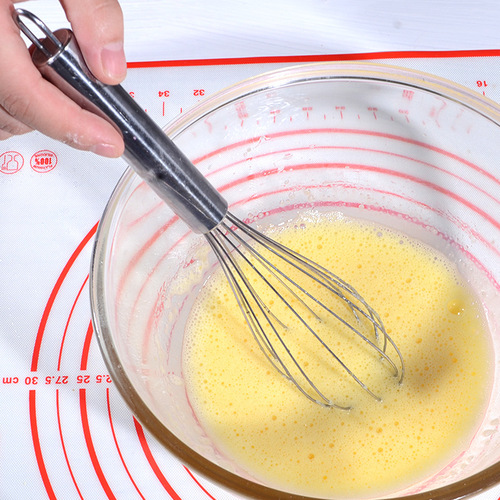 Stainless steel manual egg beater handheld kitchen egg mixer household 6-line dough mixer baking tool