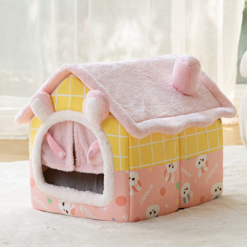 Perrera tipo de casa Four Seasons universal perro pequeño Teddy cubo extraíble y lavable Casa de perro gato cama nido primavera y otoño suministros para mascotas