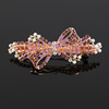 Hairgrip with bow, drill, hair accessory, hairpin, elegant ponytail for adults