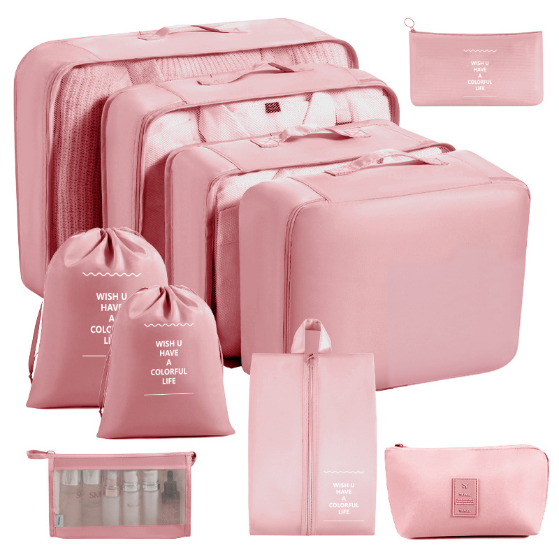 Bolsa de almacenamiento de viaje transfronterizo de ocho piezas Bolsa de almacenamiento de viaje de negocios Bolsa de almacenamiento de gran capacidad Bolsa de almacenamiento de viaje impermeable