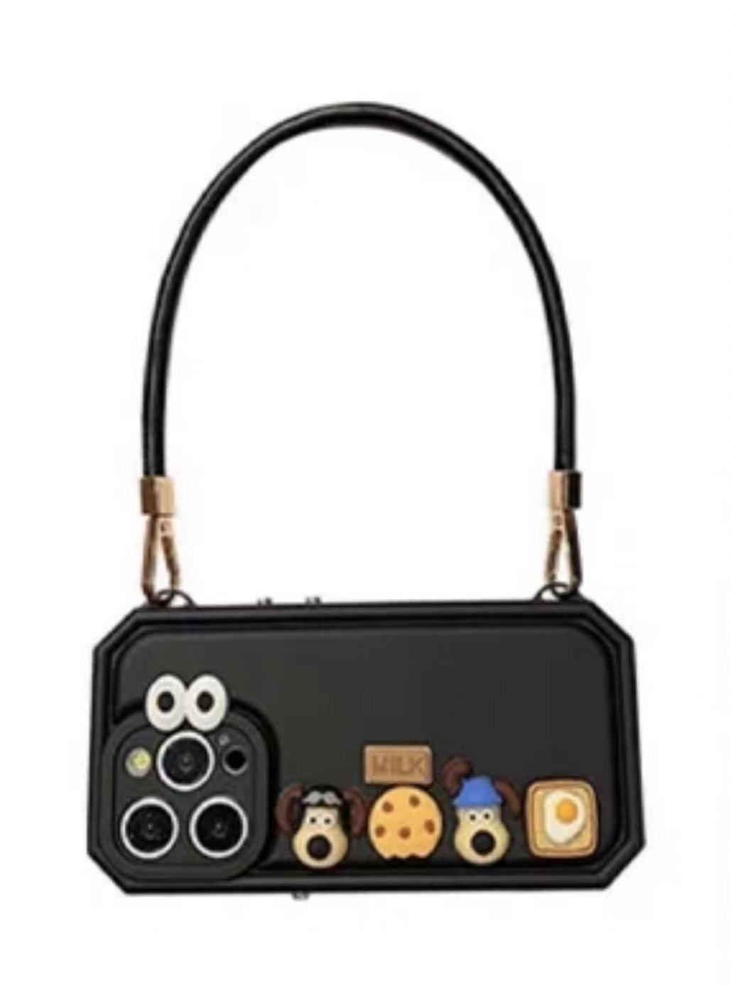 Galletas de cachorro tridimensionales negras portátiles negras eq