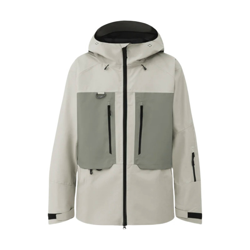 Customized Waterproof Ski Jacket Men's Mountaineering Wading Outdoor Hard Shell Jacket Spring & Fall Men's Ski Shell Jacket