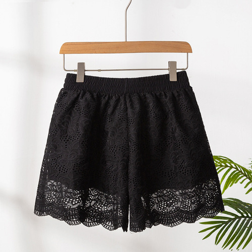  women's lace loose short pants safety pants with outerwear, prevents exposure, dropshipping one piece