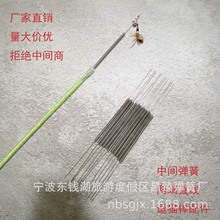厂家供应直销 仙女逗猫棒专用钢丝配件 两端直线中间弹簧可定现货