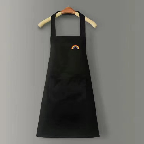 Home Kitchen Apron Washable Hand Waterproof Oilproof Simple Workwear Gift Belt for Men and Women with Custom Printed LOGO