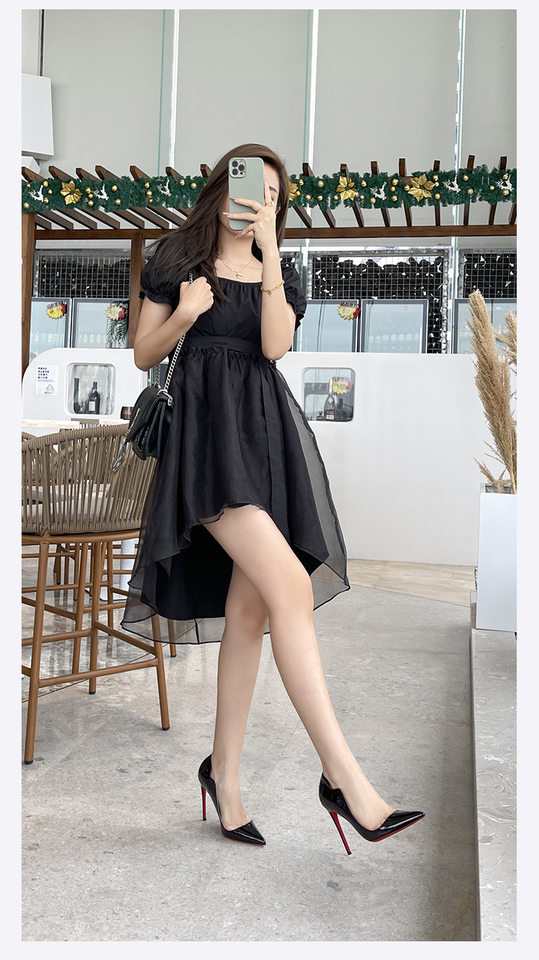 Giày cao gót nữ mũi nhọn gót nhọn siêu cao phong cách Âu Mỹ — Màu mơ, Màu trắng, Màu đen, Màu đỏ chi tiết 12