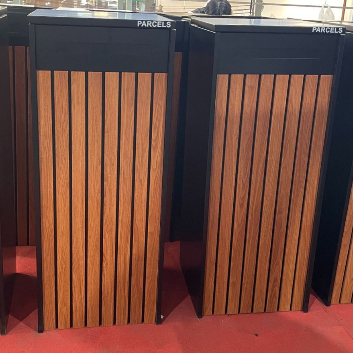 Почтовый ящик Tianfeng Metal Technology средний черный под дерево