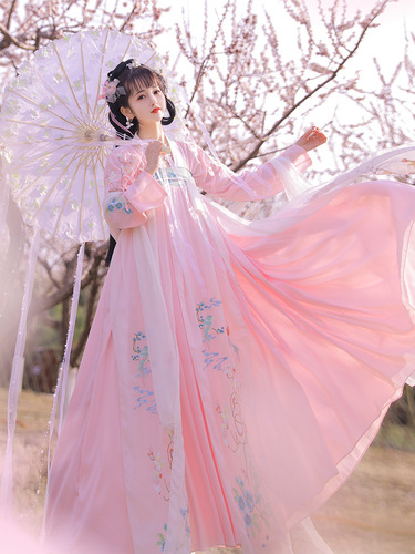 pink royal chinese princess dress Tradition Hanfu Women Folk Dance Oriental Costume Clothes (Pink,S,Small) : Clothing, Shoes & Jewelry or cultural exhibitions Pink Chinese Traditional Dress Hanfu