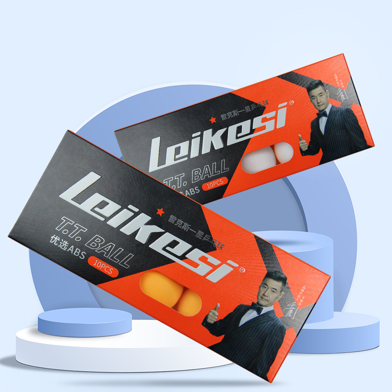 Rex lks81 polymer abs yellow white 40 + one star boxed high elastic training table tennis