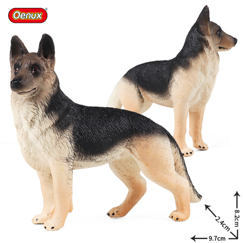 Cross-border animal model children's toys German Shepherd boy wolf dog solid simulation dog ornaments Rottweiler