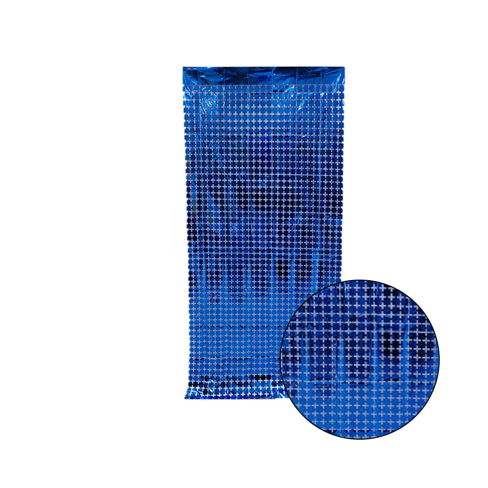 Cuadrado cuadrado cortina de seda de lluvia decoración de la pared de fondo 1 * 2m decoración brillante fábrica al por mayor comercio exterior