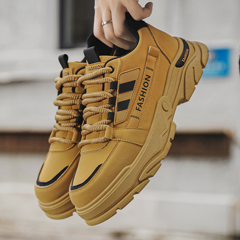 Zapatos de trabajo de hombre 2024 otoño nuevo Martin botas de hombre zapatos de trabajo casuales al aire libre zapatos de trabajo antideslizantes