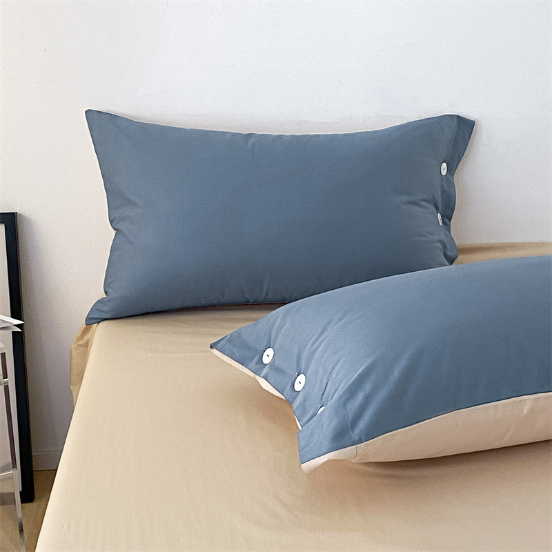 Simple Bedding Fourpiece Set Pure Cotton Longstaple Cotton Solid