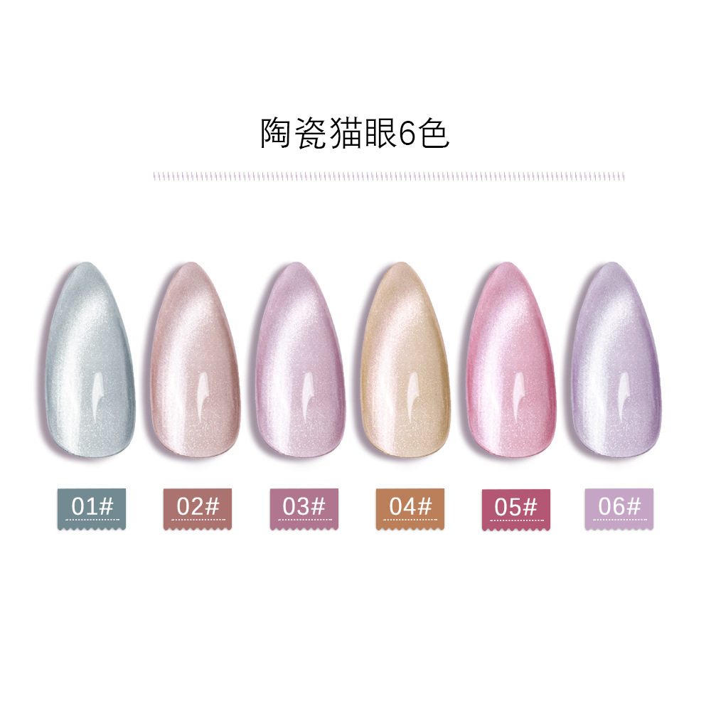 FN flash cerámica ojo de gato esmalte de uñas red rojo nuevo estilo de moda manicura para usar fábrica de goma especial