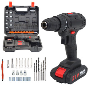 21V lithium electric hand drill impact drill rechargeable electric screwdriver pistol electric drill tool small lithium electric hand drill
