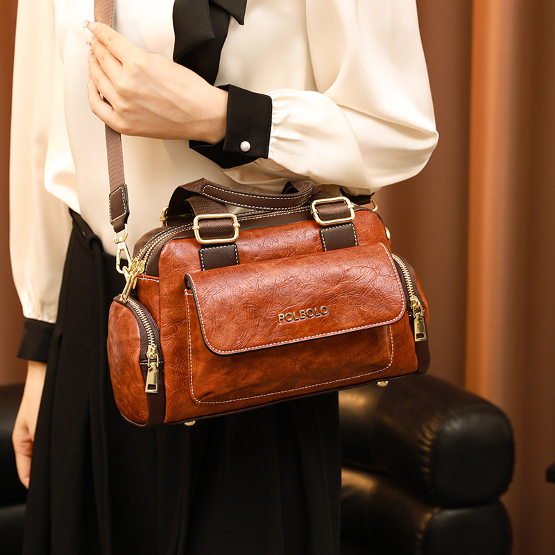 Grote dames motor schoudertas trendy handtas_voghion.com