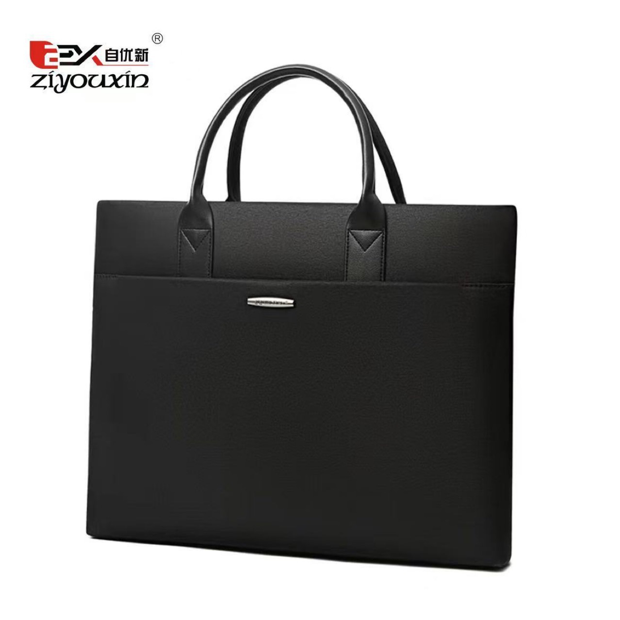 Yiyunchen Oxford Cloth Hand-Held Document Bag with Logo Printed on It, Business Men's Large-Capacity Conference Briefcase 339