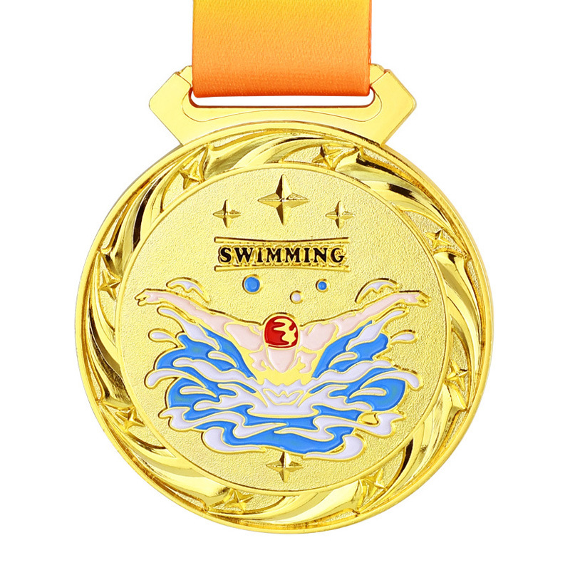 Juegos Deportivos Insignia de metal Medalla conmemorativa Natación Ping-Pong Rugby Patinaje en ruedas Ciclismo Boxeo Esquí
