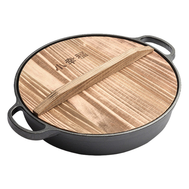 Sartén de hierro fundido sartén antiadherente sartén de hierro grueso sartén de agua sin recubrimiento sartén de panqueque estufa de gas cocina de inducción