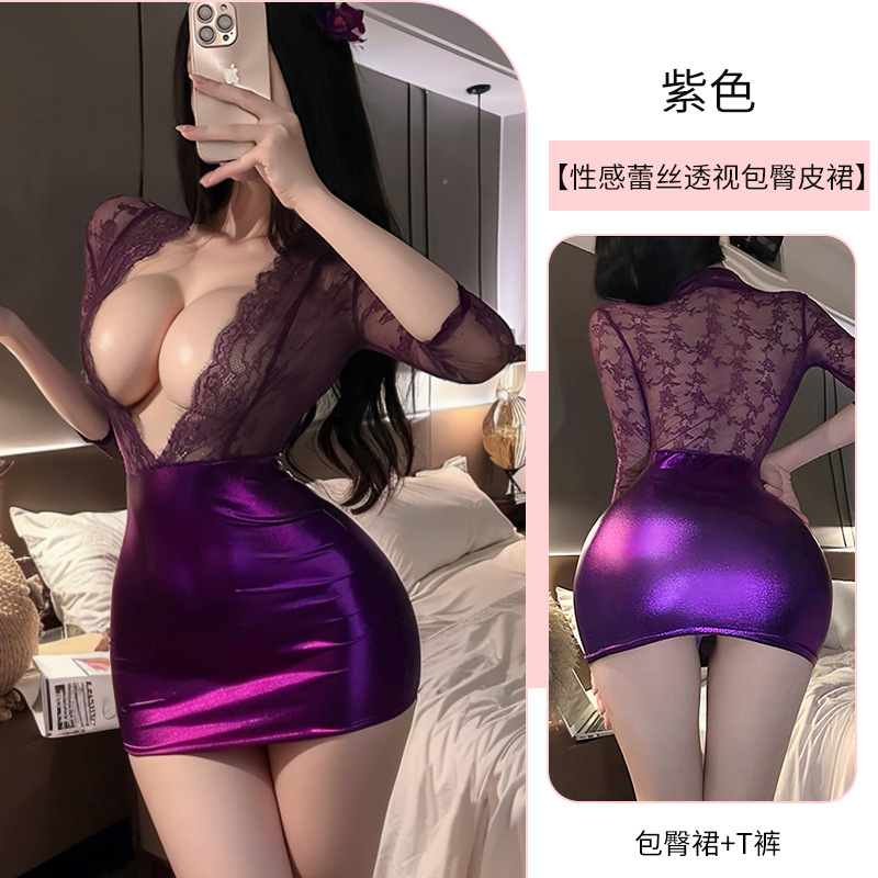 보라색 [힙스커트+속옷 포함]