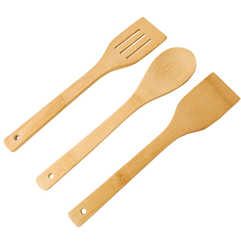 Set de pala de bambú, pala de bambú, cuchara de cocina, pala de bambú, cuchara de horquilla, pala de bambú japonesa, olla antiadherente, pala de bambú especial, cuchara de bambú