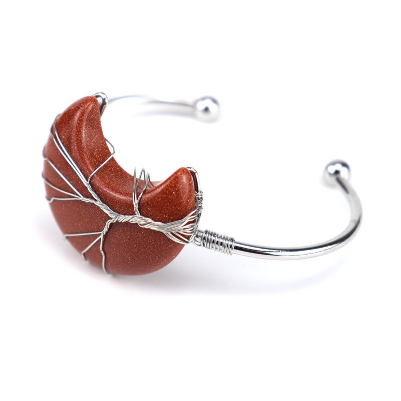 Fashion Moon Agate Plating Bangle 1 Piece