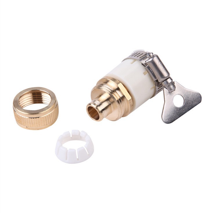 Herramientas de COCHES 2-en-1 Estándar de Cobre lavadora conector de tubería de agua de lavado de coches $ number puntos grifo Conector Universal image 6