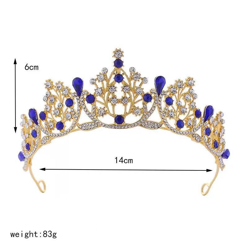 Simple Style Style Simple Style Women's Crown Alloy Inlay Zircon Crown