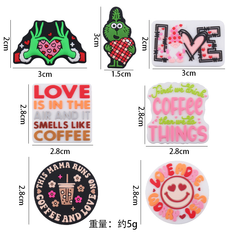 Productos para bebés caricatura día de San Valentín silicona pequeña goma de diente creativa DIY baby molar chupeta anti-caída accesorios de cadena