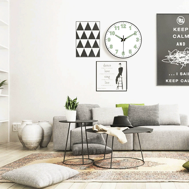 Wall clock bedroom clock bedroom light luxury clock wall