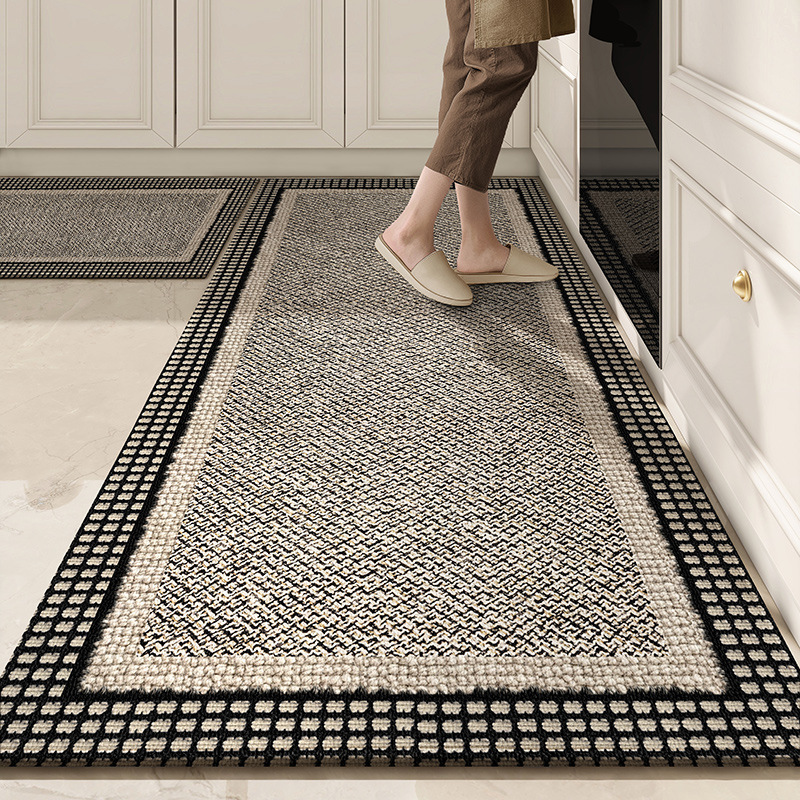 Kitchen Floor Mats Oil-Proof, Waterproof and Anti-Slip Mats for Home Use 2025 New Corner L-Shaped Long Strip Large Area High-End Foot Mats Kitchen Floor Mats Oil-Proof, Waterproof and Anti-Slip Mats for Home Use 2025 New Corner L-Shaped Long Strip Large Area High-End Foot Mats