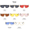 Metal sunglasses, fashionable human head, glasses suitable for men and women, new collection, European style
