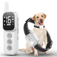 新しいリモコン犬トレーニング装置無駄吠え防止装置 1000 メートルリモコン電気ショック首輪振動警告充電防水抗犬の無駄吠え