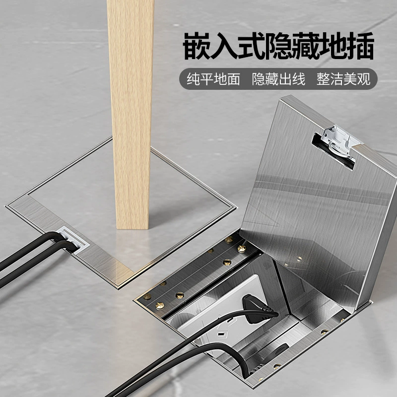 108 Тип невидимая Панель заземления Встроенная мраморная Скрытая заземленная вилка плоская Водонепроницаемая Сетевая розетка с пятью отверстиями