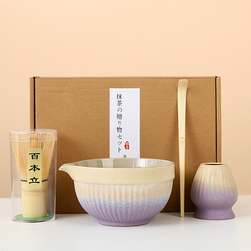 日本製抹茶茶器の国境を越えた特別供給 インスタイル 5点セット 4点セット ギフトボックス 茶筅 百本立 新製品 茶筅スタンド|undefined