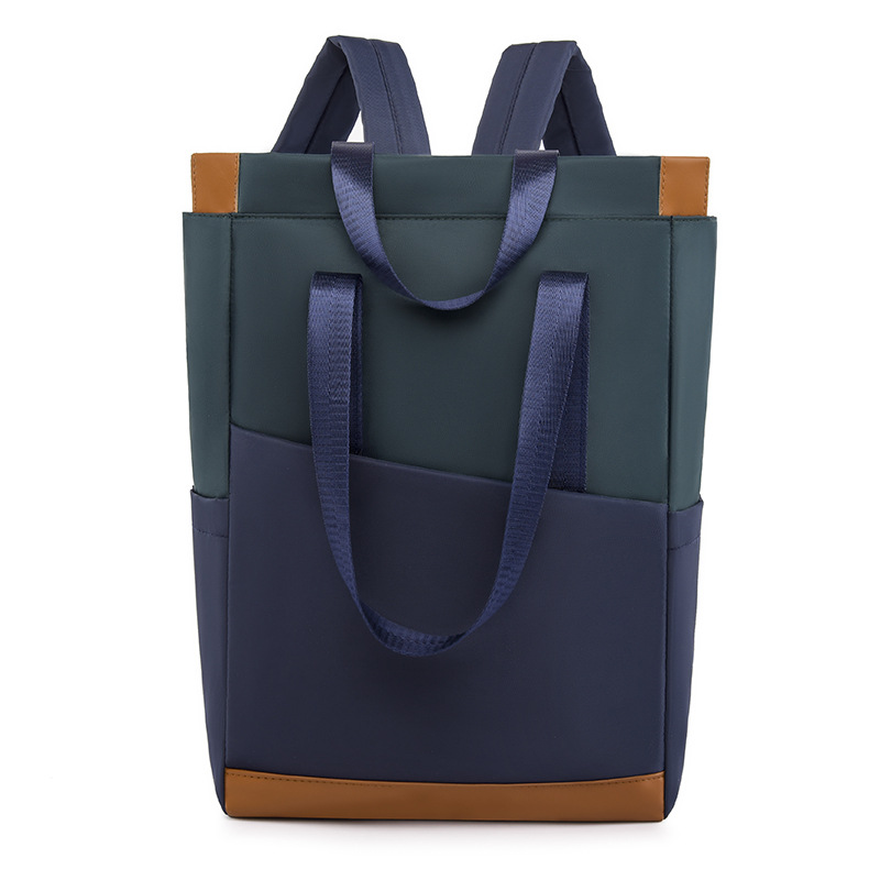 Comercio exterior 2023 nuevas damas casuales mochila de tela Oxford moda contraste color computadora de gran capacidad mochila portátil marea