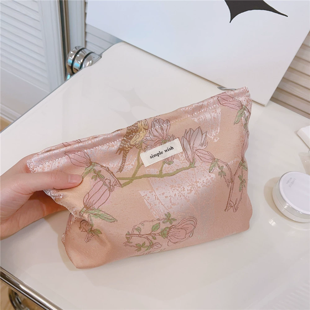 Фиолетово-розовая Floral маленькая клатч‑сумка, косметичка, хранилище